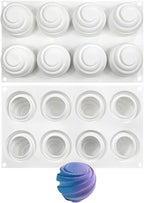 mostsom Sea Octopus Tentacles Silicone Mold Round Star Shaped Baking Mold Cake Border Fondant Molds Cake Decorating Tools (I 11.88x6.92x2.48 Inch)