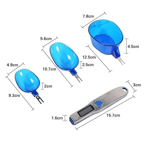 HERCHR Electronic Digital Spoon 500/0.1g Kitchen Scales Measuring Tool Food Scale Spoon Electronic Measuring Spoons Weight Scale Portable Spoon with Scale for Milk, Tea, Flour, Spices