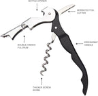 Waiter Corkscrew Professional Wine Opener with Foil Cutter,Manual Wine Bottle Opener for Servers, Bartenders and Waiter (2, Pink)