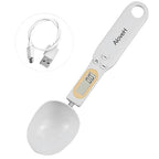 Digital Spoon Scale for Food, 500g/0.1g Precision, USB Rechargeable, LCD Display, Compact Kitchen Scale for Cooking & Baking