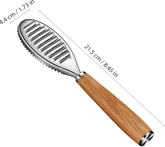 Kichvoe Fish Scale Scraper Tool 8.46 Inch Lightweight Fish Skin Peeler Seafood Cleaning Gadget Easy Safe Scale Remover for Kitchen Use