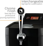BrewArt Complete Beer Brewing & Dispensing System Bundle | BeerDroid Fully Automated Brewer & BrewFlo CO2-Free Beer Dispenser | 2 5L Kegs & Discovery Pale Ale BrewPrint Included