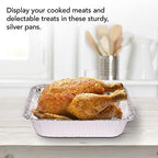 Stock Your Home Aluminum Pans 9x13 Disposable Foil Pans (30 Pack) - Half Size Steam Table Deep Trays - Tin Foil Pans Great for Cooking, Heating, Storing, Prepping Food