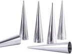 Kopida Cream Horn Molds 6PCS Stainless Steel Horn Molds Cone Croissant Cream Horn Bread Cream Puff Pastry Roll Brioche Mold Waffle Cone Mold Baking Tool