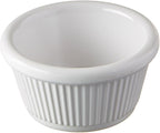 Winco Fluted Ramekins, 2-Ounce, White, 12-Pieces