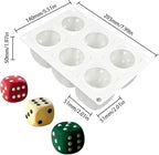 mostsom Silicone Molds Mousse Mold Silicone Pastry Mold 6 Cavity 3D Dice Dessert Mousse Cake Molds for Baking DIY Craft Soap Candle Mold Cake Decoration Tools (A_ Dice Shape)