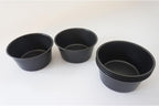 6PCS Carbon Steel Popover Pans, Nonstick Mini Yorkshire Pudding Pan, Muffin Cupcake Pans, Individual Egg Tart Molds, Baking Round Cake Cup - Black (3.1" x 1.4")