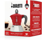 Bialetti - Moka Induction, Moka Pot, Suitable for all Types of Hobs, 2 Cups Espresso (2.8 Oz), Red