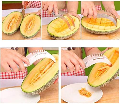 Mayata 20.8X2.6X2.8CM Stainless Steel Watermelon Slicer Cutter Knife Corer Fruit Vegetable Tools Kitchen Gadgets