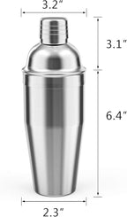 LUCKYGOOBO Cocktail Shaker,24 oz Martini Shaker,Drink Shaker Built-in Strainer,Professional Stainless Steel Margarita Mixer,Bartender Kit Gifts.