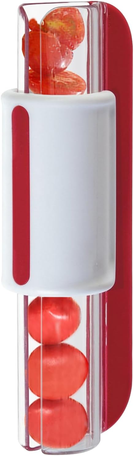 Tomato Slicer Multi-Function Grape Cutter Small Fruit Cutter Grape Kitchen Accessories Cake Decoration Tool Fruit Slicer (Red)