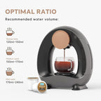 BENFUCHEN Pod and Grounds Single-Serve Coffee Maker, 2 in 1 One Cup Coffee Machine Compatible with K-Cup Pod & Coffee Grounds/Tea, Compact Design, 4-8oz, Grey