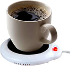 Eutuxia Mug Warmer for Home & Office. Great for Warming Up Cups, Coffee Mugs, Wax, and Beverages on Desks, Tables & Countertops. Electric Heated Plate Warms Quickly. Enjoy Hot Drinks on Cold Days.