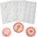 Flower Cloud Shaped Donut Silicone Mold Fondant Cake Mold DIY Chocolate Baking Tools Cake Decoration Accessories Bakeware (Cloud Flower L_11.84 X7 X0.4 inch)
