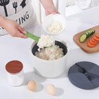Microwave Rice Cooker, 2L Microwave Rice Steamer Pasta Cooker, Food Grade PP Microwave Rice Cooker, Strainer and Steamer Pot Set,4PCS(COLOR:green), 22351075