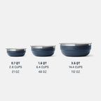 YETI Rambler Low Bowls, Vacuum Insulated, Stackable and Nestable Stainless Steel Bowl with Lid, 3.6 Quart, Cherry Blossom