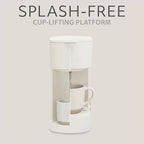 WILLOW Eco Series Single Serve Coffee Maker for K Cup and Ground Coffee, 6 to 12oz Brew Sizes with Strong Brew Option, Small Coffee Machine with Removable Reservoir & Reusable Filter, Eco-Friendly