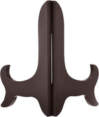 uxcell 8" Easel Plate Holder, Wooden Folding Display Stand Brown for Decorative Picture Frame