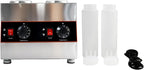 Commercial Electric Sauce Warmer Electric Cheese Sauce Warmer Hot Fudge Warmer Dispenser Cheese Dispenser Warmer with 2 Pump (2 Pump Head)