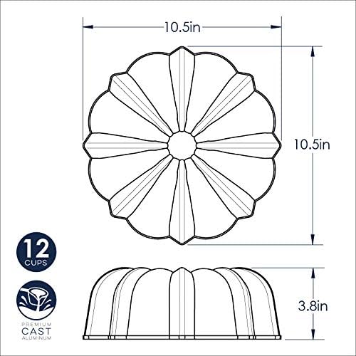 Nordic Ware Original Bundt, 12-Cup, Graphite