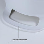 Mixing Bowls - 4 Piece Nesting Plastic Mixing Bowl Set with Pour Spouts and Handles - Non Slip Bottom and Measurement Markings (Light Gray)