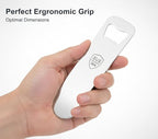 EZ-Open Professional Bottle Opener 3-Pack - Heavy-Duty SUS 304 Stainless Steel Bar Blade for Beer, Soda, & Wine - Ergonomic & Rustproof Manual Cap Remover Tool for Home, Bar, Restaurant & Outdoor Use
