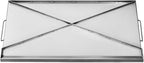 VEVOR Stainless Steel Griddle, 32x16 inch Universal Flat Top Rectangular Plate, Gas Grill Griddle for BBQ Grill, Teppanyaki, Portable Family Cookware with Handle, for Camping Tailgating Party