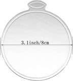 200pcs Mini Cake Boards, 3.1" Mini Round Cardboard, Mousse Cupcake Base for Cake Dessert, Silver