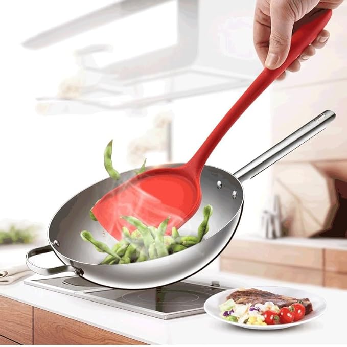 Kitchen Utensils Set Non-stick Kitchenware Cooking Tools Spoon Soup Ladle Spatula Shovel Accessories(D)
