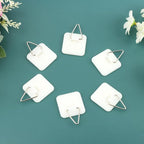 20 Pack Invisible Vertical Plate Holders, Plastic Picture Hanger Sticky Hanger, Adhesive Picture Hanger with Nail Picture Hanging Hooks for Decorative Picture Photo Plate Wall Art