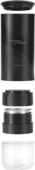 Magnavox HOME Portable Espresso Coffee Maker (Grounds or Pods) with Fast Brew Technology & Single Touch Control, Ideal for Offices or Travel