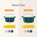 Silicone Multi-Steamer Made in Korea Microwave Steamer for Cooking & Reheating BPA-Free Flexible & Durable (Breezeblue Green, 30.44 fl oz)
