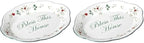 Pfaltzgraff Winterberry Bless This House Plate - 11-Inch (Pack of 2)