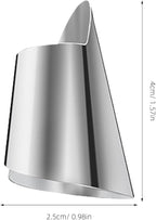 Amosfun 20pcs Stainless Steel Finger Nail Guard Kitchen Tools for Cutting Dicing Peeling Finger Protectors for Vegetable Fruit and Seafood Preparation Home and Professional Use