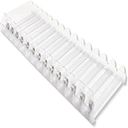 15-Pack Spring-Loaded Shelf Pushers Kit, 15in for 29–38 oz Products – Automatic Retail Display Organizer for Gondola & Store Shelves