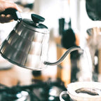 Hario V60 "Buono" Drip Kettle Stovetop Gooseneck Coffee Kettle 1.2L, Stainless Steel, Silver