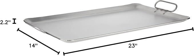 Chef King RM1423 Home Griddle, 14x23 Stainless Steel