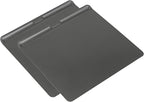 GoodCook AirPerfect Insulated Cookie Sheets Set of 2 Nonstick Carbon Steel Construction Pans for No-Burn Baking with Ergonomic Grip, 16 x 14-Inch, Gray