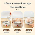 Rapid Egg Cooker, egg steamer, Easy-to-Peel, Hard, Soft Boiled Eggs, Poacher, Omelet Maker, Hard Boiled Eggs, Kitchen Appliance, Egg Cooker Multi-Use