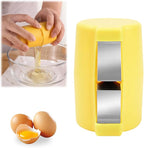 Egg Shell Opener, 2025 New Egg Cracker Tool for Raw Eggs, Stainless Eggs Peeling Tool Kitchen Gadgets, Eggshell Breaker for Hard Boiled Eggs (Yellow)