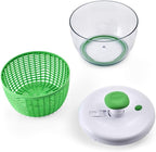 Farberware Small Pro Salad Spinner, 3.16 Qt Lettuce Spinner with Pump Mechanism, Colander Basket and Non-Slip Base - Compact Fruit Washer Spinner Bowl for Singles and Couples