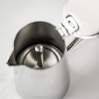 Cuisinox Roma Stovetop Espresso Maker COF-4R, Stainless Steel Coffee Percolator Stovetop, Heat-Resistant & Non-Reactive, 4-Cup Italian Espresso Maker Easy to Clean, Durable Stove Top Percolator
