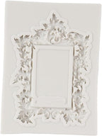 Photo Frame Fondant Molds Picture Frames Silicone Mold Vintage Frame Molds For Cake Decoration Cupcake Topper Chocolate Candy Polymer Clay Gum Paste Set of 5