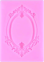 Mujiang Photo Frame Fondant Mold Picture Frames Silicone Molds Baroque Frames Mold Vintage Frame Chocolate Molds For Cake Decorating Cupcake Topper Candy Polymer Clay Gum Paste Set Of 6