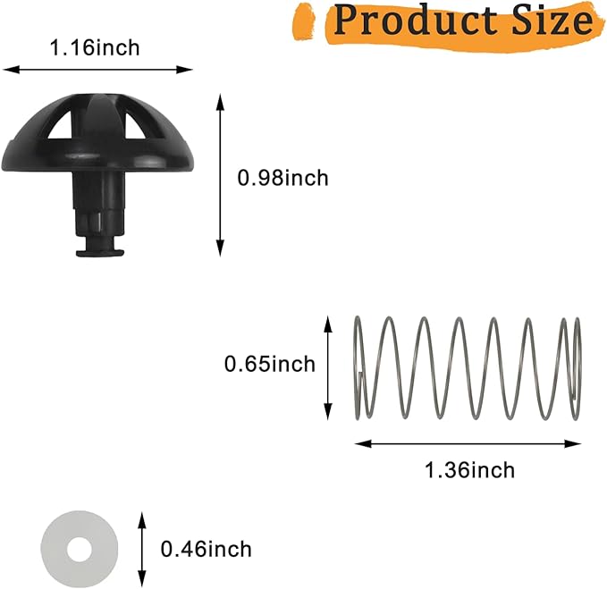 Coffee machine parts 2-Pack Coffee Replacement Brew Basket Spring Loaded Stopper Kits Fits For Mr. Coffee Hamilton Parts Number 990117900 990237500 Coffee Machine Accessory