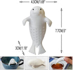 sea dog tea infuser cute animal silicone tea filters tea infuser, tea steeper for loose tea，loose tea holder，perfect for brewing tea for a more enjoyable afternoon tea time with friends and family!