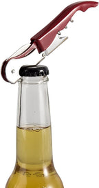 Waiter Corkscrew Professional Wine Opener with Foil Cutter,Manual Wine Bottle Opener for Servers, Bartenders and Waiter (1, Pink)