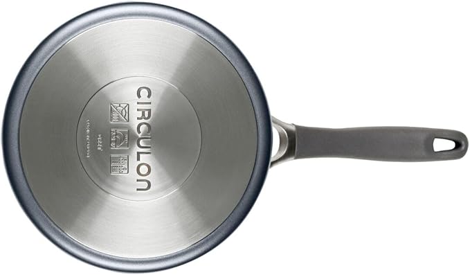 Circulon A1 Series w/ScratchDefense Nonstick Induction Straining 2qt SaucePan with Lid, Induction Cookware, 2-Quart Sauce Pan with Lid, Graphite