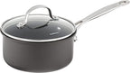 Cuisinart Chef's Classic Nonstick Hard-Anodized 1.5-Quart Saucepan with Lid, Black