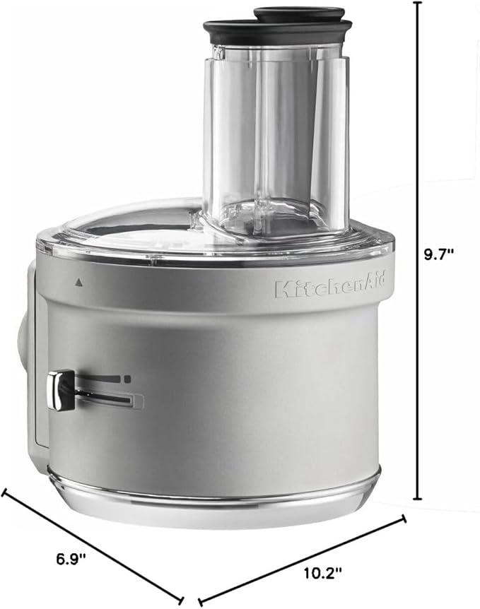KitchenAid Stand Mixer Attachment, Food Processor with Commercial Food Dicing Disc KSM2FPA